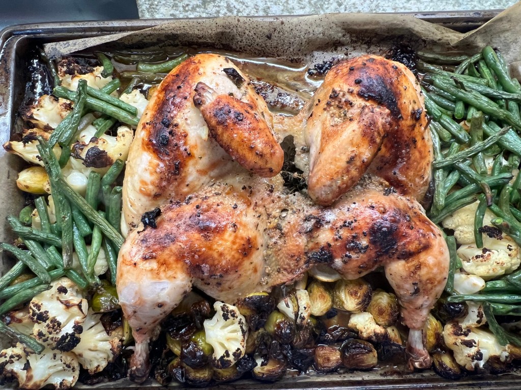 Roasted Spatchcock Chicken