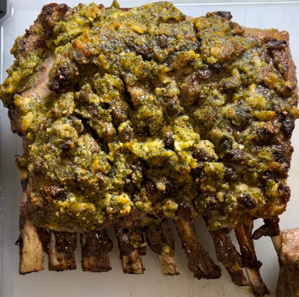 Mint Crusted Rack of&nbsp;Lamb